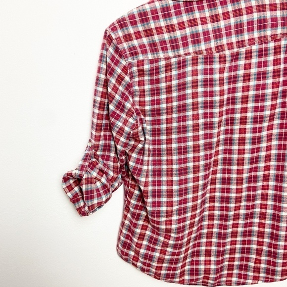 PAPER DENIM CLOTH | Red Plaid Flannel Western - Picture 10 of 12